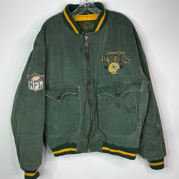 Nutmeg Other - Vintage Nutmeg By Campri Green Bay Packers Full Zip Jacket Grunge Large